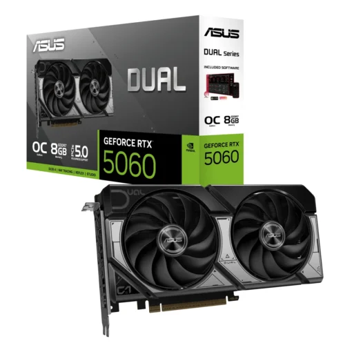 Tarjeta Gráfica ASUS Dual GeForce RTX™ 5060 8GB GDDR7 OC Edition (MPN DUAL-RTX5060-O8G, Tarjetas gráficas para PC) img-1