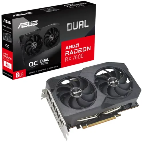 Tarjeta Gráfica ASUS Dual Radeon RX 7600 V2 8GB DUAL-RX7600-O8G-V2