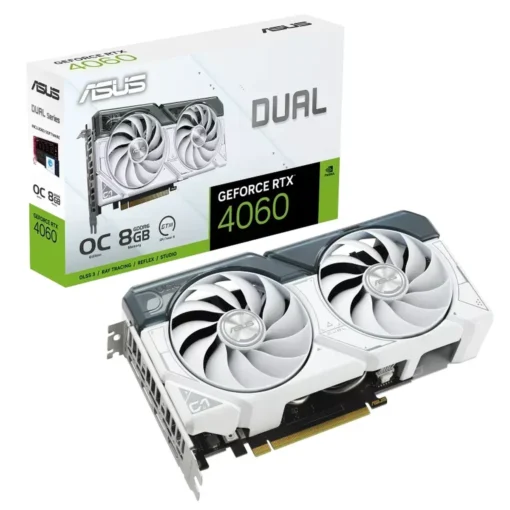 Tarjeta Gráfica ASUS GeForce DUAL RTX 4060 OC White Edition 8GB GDDR6 Pcie 4.0 (MPN DUAL-RTX4060-O8G-WHITE, Tarjetas gráficas para PC) img-1