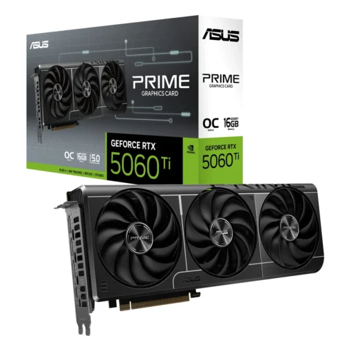 Tarjeta Gráfica ASUS PRIME GeForce RTX 5060 Ti 16GB GDDR7 OC Edition 128-bit (MPN PRIME-RTX5060TI-O16G, Tarjetas gráficas para PC) img-1