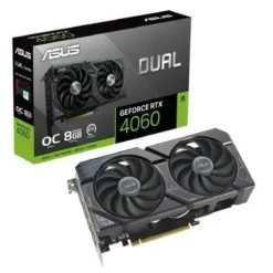 Tarjeta Gráfica Asus Dual Geforce RTX 4060 OC Edition, 8GB GDDR6 (MPN DUAL-RTX4060-O8G, Tarjetas gráficas para PC) img-1