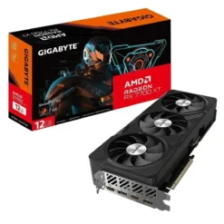 Tarjeta Gráfica Gigabyte AMD Radeon RX 7700 XT OC 12GB GDDR6 192-bit (MPN GV-R77XTGAMING OC-12GD, Tarjetas gráficas para PC) img-1