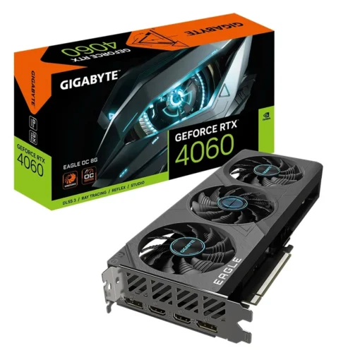 Tarjeta Gráfica Gigabyte GeForce RTX 4060 EAGLE OC 8GB GDDR6 128bit DLSS3 (MPN GV-N4060EAGLE OC-8GD, Tarjetas gráficas para PC) img-1