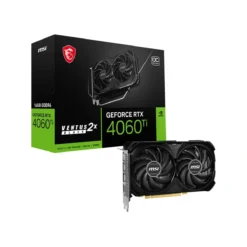 Tarjeta Gráfica MSI GeForce RTX 4060 TI VENTUS 2X BLACK 16GB GDDR6 OC 128-bit (MPN RTX 4060 TI VENTUS 2X BLACK 16G OC, Tarjetas gráficas para PC) img-1