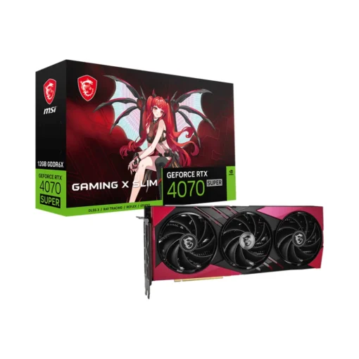 Tarjeta Gráfica MSI GeForce RTX 4070 SUPER 12G Gaming X Slim MLG 16GB GDDR6X 912-V513-667