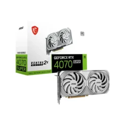 Tarjeta Gráfica MSI GeForce RTX 4070 SUPER VENTUS 2X White OC 12GB GDDR6X (MPN GEFORCE RTX 4070 SUPER 12G VENTUS 2X WHI, Tarjetas gráficas para PC) img-1