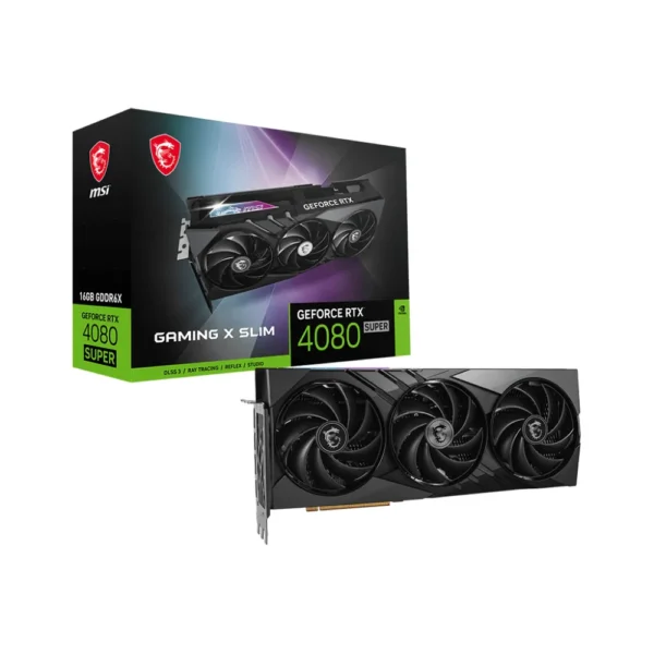 Tarjeta Gráfica MSI GeForce RTX 4080 SUPER GAMING X SLIM 16GB GDDR6X GEFORCE RTX 4080 SUPER 16G GAMING X SLIM