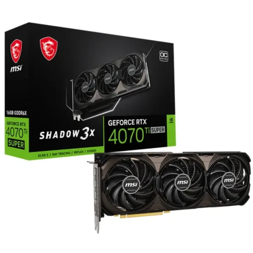 Tarjeta Gráfica MSI Nvidia GeForce RTX 4070 Ti Super Shadow 3X OC 16GB GDDR6X (MPN 824142364888, Tarjetas gráficas para PC) img-1