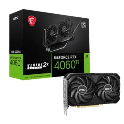 Tarjeta Gráfica Msi GeForce RTX 4060 Ti VENTUS 2X BLACK 8G OC, 8GB GDDR6 128-bit (MPN RTX 4060 TI VENTUS 2X BLACK 8G OC, Tarjetas gráficas para PC) img-1