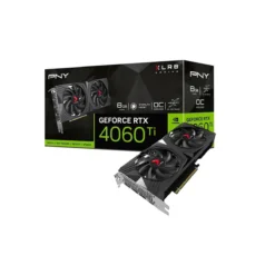 Tarjeta Gráfica PNY GeForce RTX 4060 Ti 8GB OC XLR8 Gaming VERTO Dual Fan (MPN VCG4060T8DFXPB1-O, Tarjetas gráficas para PC) img-1