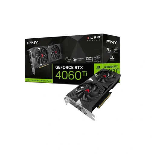 Tarjeta Gráfica PNY GeForce RTX 4060 Ti 8GB OC XLR8 Gaming VERTO Dual Fan (MPN VCG4060T8DFXPB1-O, Tarjetas gráficas para PC) img-1