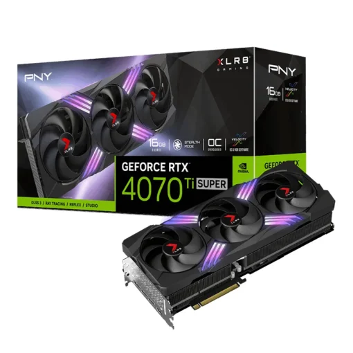 Tarjeta Gráfica PNY GeForce RTX 4070 Ti SUPER 16GB XLR8 Gaming VERTO EPIC-X RGB VCG4070TS16TFXXPB1-O