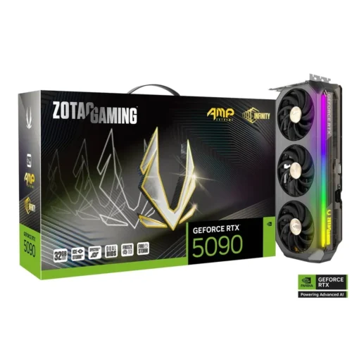 Tarjeta Gráfica ZOTAC GAMING GeForce RTX 5090 AMP Extreme INFINITY 32GB DLSS4 (MPN ZT-B50900B-10P, Tarjetas gráficas para PC) img-1