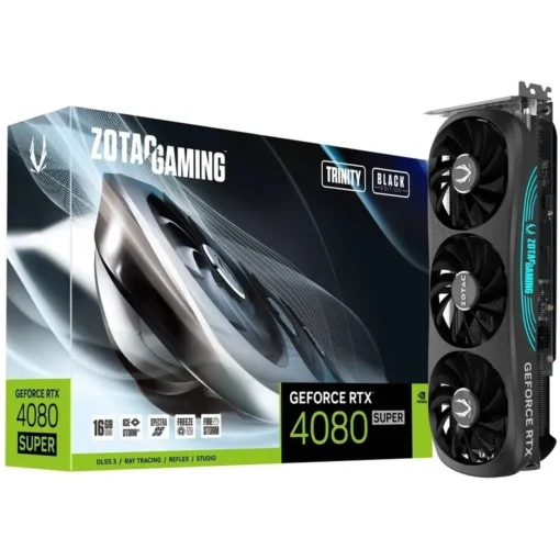 Tarjeta Gráfica ZOTAC GeForce RTX 4080 SUPER Trinity Black Edition 16GB GDDR6X (MPN ZT-D40820D-10P, Tarjetas gráficas para PC) img-1