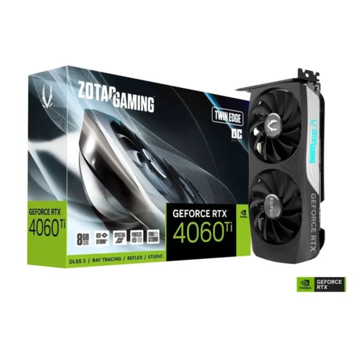 Tarjeta Gráfica Zotac Gaming GeForce RTX 4060 Ti Twin Edge OC 8GB GDDR6 DLSS3 (MPN ZT-D40610H-10M, Tarjetas gráficas para PC) img-1