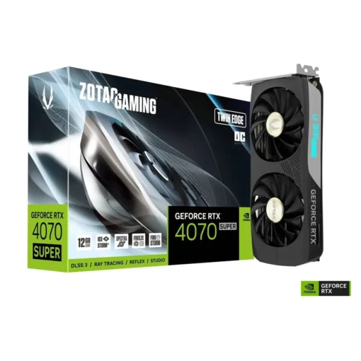 Tarjeta Gráfica Zotac Gaming GeForce RTX 4070 SUPER Twin Edge OC 12GB GDDR6X (MPN ZT-D40720H-10M, Tarjetas gráficas para PC) img-1