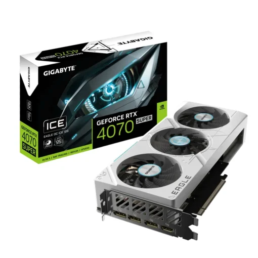 Tarjeta Video Gigabyte GeForce RTX™ 4070 SUPER EAGLE OC ICE 12G (MPN GV-N407SEAGLEOC ICE-12GD G10, Tarjetas gráficas para PC) img-1