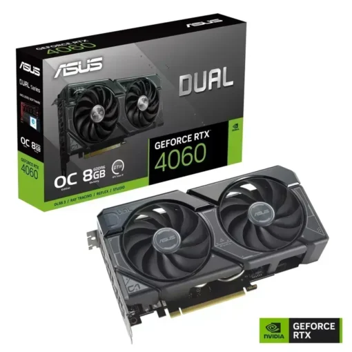 Tarjeta de Video ASUS Dual RTX 4060 OC 8GB GDDR6 (MPN DUAL-RTX4060-08G, Tarjetas gráficas para PC) img-1