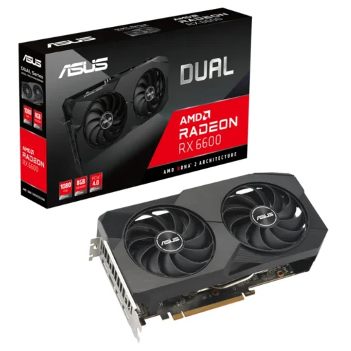 Tarjeta de Video ASUS Dual Radeon RX 6600 V2 8GB DUAL-RX6600-8G-V2