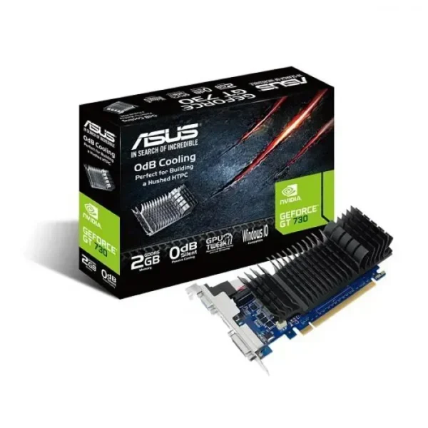 Tarjeta de Video ASUS Nvidia GeForce GT 730, 2GB GDDR5 GT730-SL-2GD5-BRK img-1