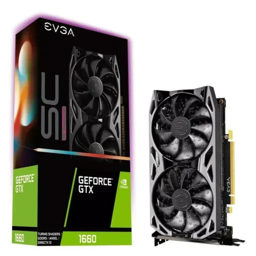Tarjeta de Video EVGA GeForce GTX 1660 SC Ultra 6GB (MPN 06G-P4-1067-KR, Tarjetas gráficas para PC) img-1