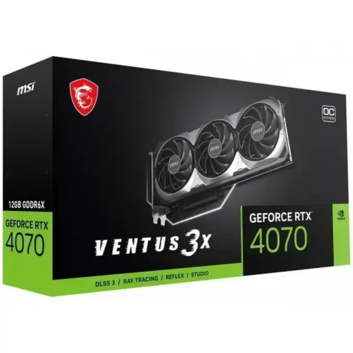 Tarjeta de Video Msi GeForce RTX 4070 VENTUS 3X 12G OC, 12GB GDDR6X (MPN GEFORCE RTX 4070 VENTUS 3X 12G OC, Tarjetas gráficas para PC) img-1