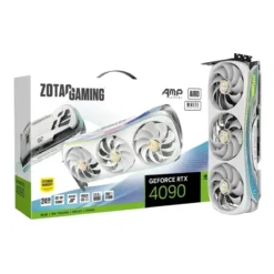 Tarjeta de Video ZOTAC GAMING GeForce RTX 4090 AMP Extreme AIRO White Edition (MPN ZT-D40900K-10P, Tarjetas gráficas para PC) img-1