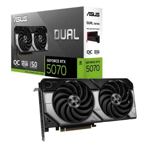 Tarjeta de video Asus Dual-Rtx5070-O12G//Rtx5070 Hdmi 1 Dp 3 GDDR7 (MPN 90YV0M17-M0AA00, Tarjetas gráficas para PC) img-1