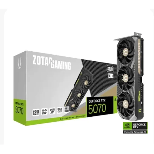 Tarjeta de video Zotac Gaming Geforce Rtx 5070 Solid Oc (MPN ZT-B50700J-10P, Tarjetas gráficas para PC) img-1