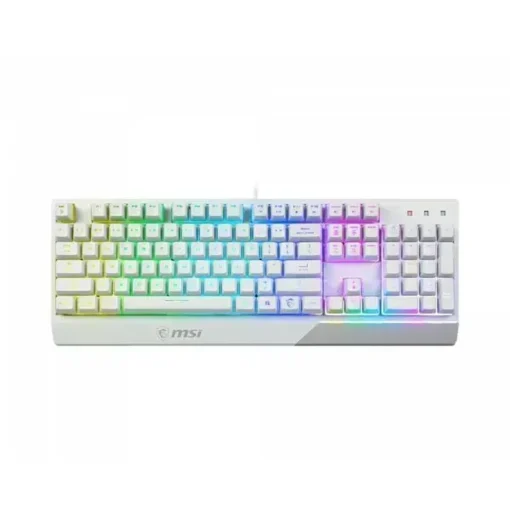 Teclado Gamer MSI Vigor GK30 White Edition, switch de émbolo (MPN VIGOR GK30 WHITE US, Teclados) img-1
