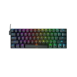 Teclado Gamer Mecánico 60% Redragon DragonBorn K630 RGB Negro (US) Switch Azul (MPN K630RGB, Teclados) img-1