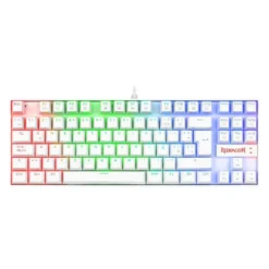 Teclado Gamer Mecánico RGB 60% Redragon Kumara K552 Blanco (ESP) Switch Azul K552W-RGB-SP img-1