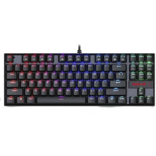 Teclado Gamer Mecánico Redragon Kumara Negro RGB (Switch Rojo) (MPN K552RGB-1, Teclados) img-1