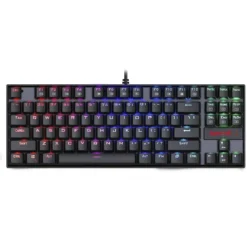 Teclado Gamer Mecánico Redragon Kumara Rainbow Negro, Switch Rojo, (ESP) (MPN K552-SP, Teclados) img-1