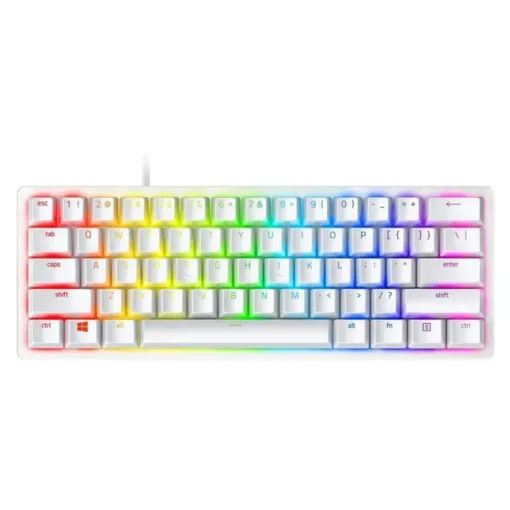 Teclado Gamer Mecánico (US) Razer Huntsman Mini Mercury Blanco - Red Switch RZ03-03390400-R3M1