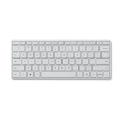 Teclado Inalámbrico Compacto Microsoft Glacier (White) (MPN 21Y-00033, Teclados) img-1