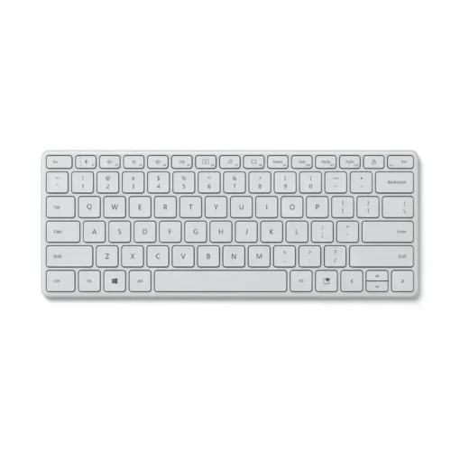 Teclado Inalámbrico Compacto Microsoft Glacier (White) (MPN 21Y-00033, Teclados) img-1