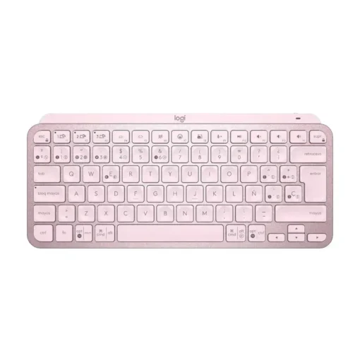 Teclado Inalámbrico Logitech MX Keys Mini Rosado (ESP) (No Incl. Logibolt) (MPN 920-010478, Teclados) img-1