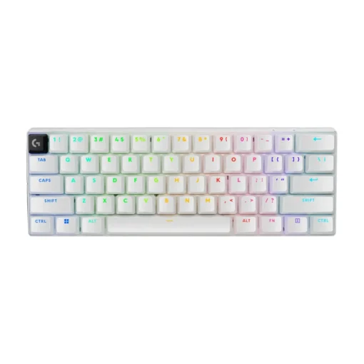 Teclado Inalámbrico Logitech Pro X60, 60%, Lightspeed Tactile Blanco 920-011921