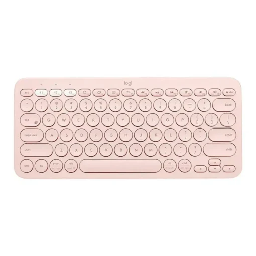 Teclado Logitech K380 Bluetooth Multi-Device Rosado Teclas Multimedia (MPN 920-009594, Teclados) img-1