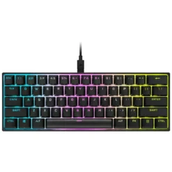 Teclado Mecánico Gamer Corsair K65 RGB Mini 60% (ENGLISH), Switch Cherry MX Red (MPN CH-9194010-NA, Teclados) img-1