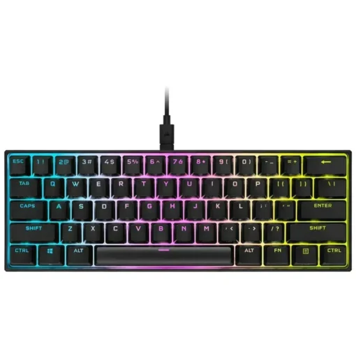 Teclado Mecánico Gamer Corsair K65 RGB Mini 60% (ENGLISH), Switch Cherry MX Red (MPN CH-9194010-NA, Teclados) img-1