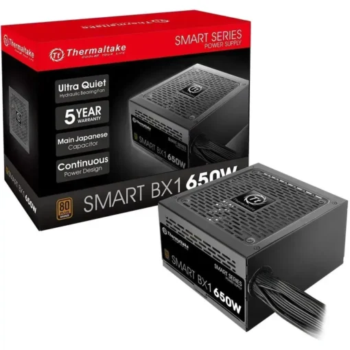 Thermaltake Fuente De Poder 650W Smart Bx1, Certificada 80+ Plus Bronze, 120Mm (MPN PS-SPD-0650NNFABU-1, Fuentes de poder para PC) img-1
