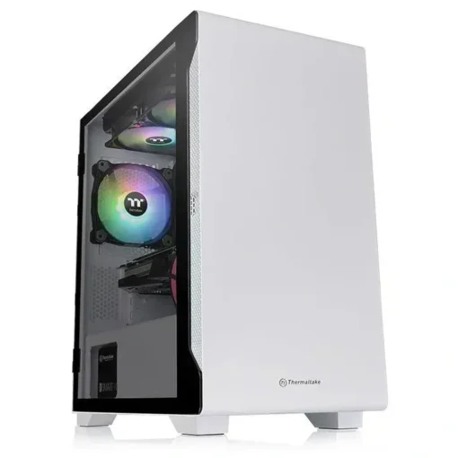 Thermaltake S100 Tempered Glass Snow Edition Micro Chassis (MPN CA-1Q9-00S6WN-00, Gabinetes para PC) img-1