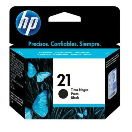 Cartucho de tinta HP 21 negro, 190 páginas, para impresoras Deskjet (MPN C9351AL, Suministros para impresoras) img-1
