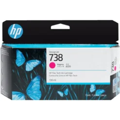 Tinta HP 738 Magenta Designjet Ink Cartridge ,130ml, (MPN 498N6A, Suministros para impresoras) img-1