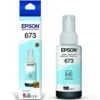 Recarga Tinta Epson T673 Cián Claro 70mL, para Impresora L800 (MPN T673520-AL, Suministros para impresoras) img-1