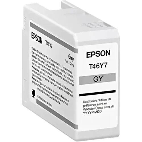 Tinta Epson Industrial Co Ultrachrome Pro10 Gris Cart 50Ml (MPN T46Y700, Suministros para impresoras) img-1