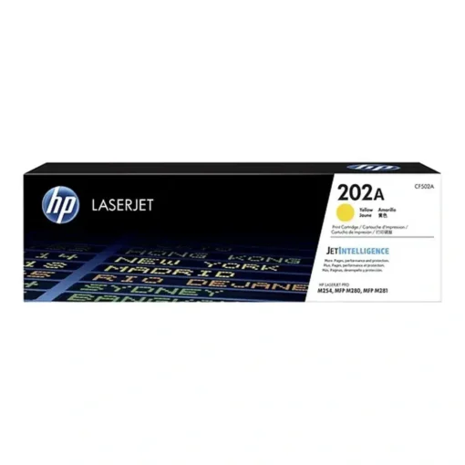 Hp Suministros Toner Hp 202A Amarillo Original Laserjet Cartucho De Tóner (MPN CF502A, Suministros para impresoras) img-1