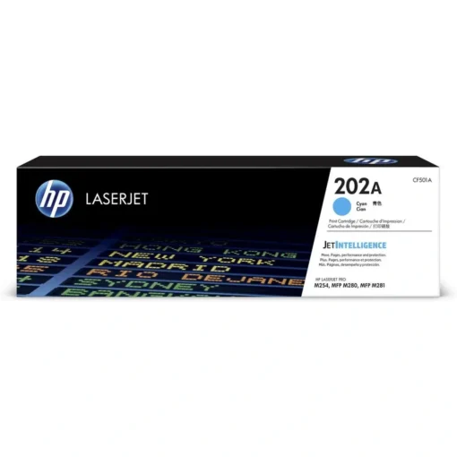 Hp Suministros Toner Toner Cartucho De Cyan De Hp 202A Laserjet (MPN CF501A, Suministros para impresoras) img-1